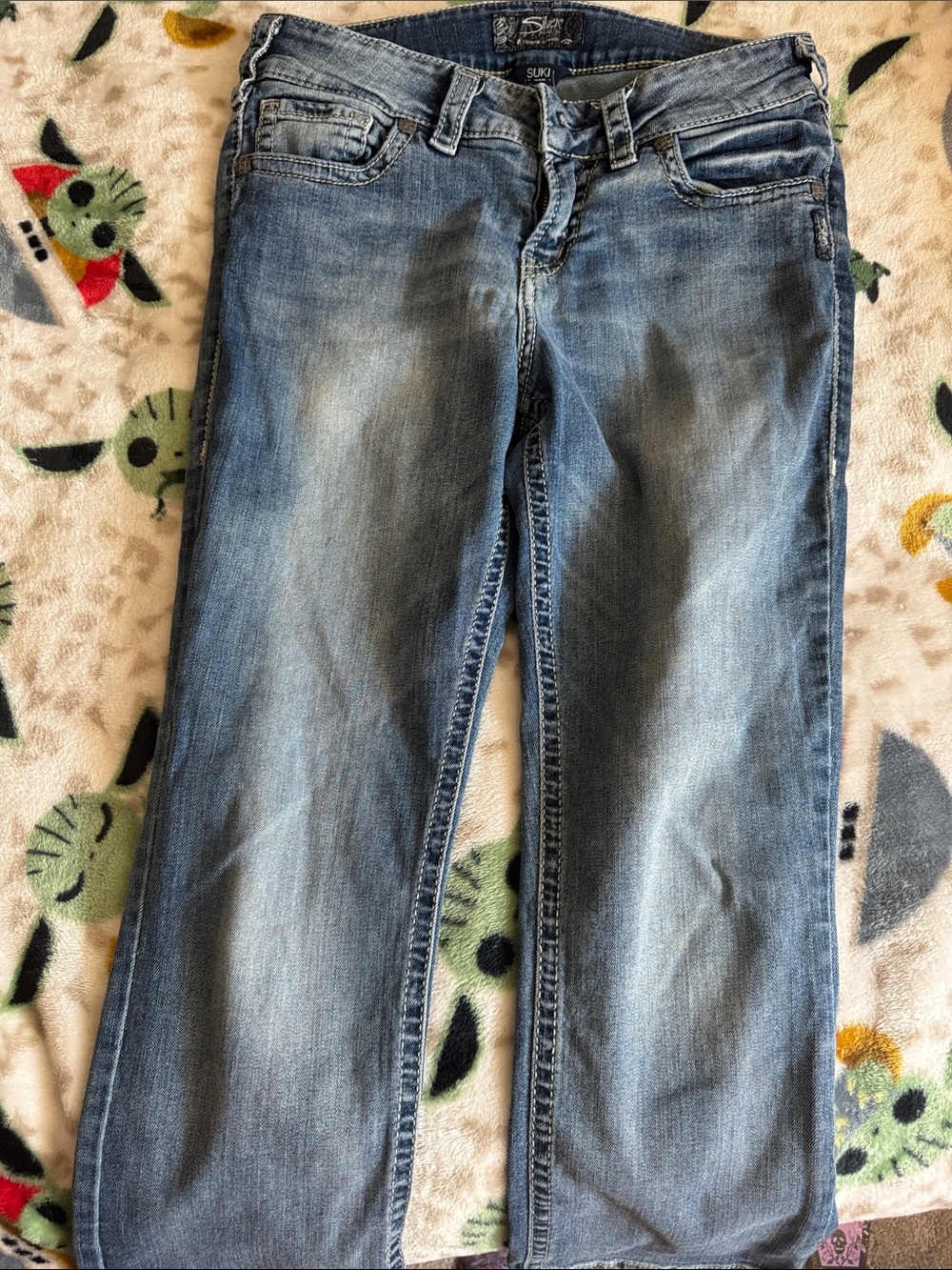 Silver Jeans Suki Mid Capri Curvy Fit Denim size 29